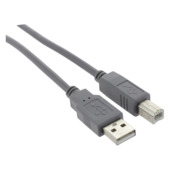 Q-Link USB kabel 2.0 printer/scanner 2 meter grijs