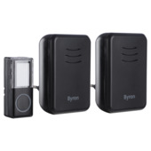 Byron DBY-22354 Draadloze deurbel Complete set 150m Zwart