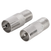 Q-Link coax adapter 1 male/FCON 1 female/FCON buitendraad