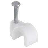 Handson Kabelclip Rond Wit 5 mm 25 Stuks