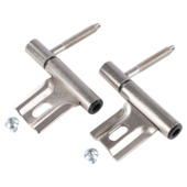 Handson Inboorpaumelle vernikkeld voor Polynorm kozijnen 2 stuks