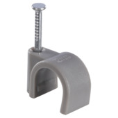 HANDSON kabelclip rond grijs 12mm (25 stuks)