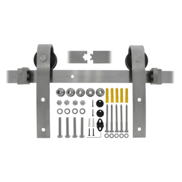 Schuifdeursysteem Industrieel RVS Complete Set Met Hangrollen Kopen 