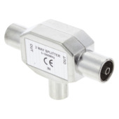 Q-Link coax splitter radio metaal 1 male/2 female