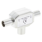 Q-Link coax splitter tv 1 female/2 male
