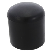 HANDSON meubeldop rond zwart 22 mm 4 stuks