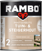 Rambo Pantserbeits Vintage tuin- en steigerhout zijdeglans dekkend poeder beige 750 ml