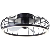 Brilliant plafondventilator Arezzo met lamp 36W, zwart