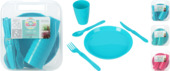 Picknickset servies kunststof 6-persoons, 31 delig