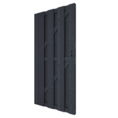 Tuinpoort Royal grenen hout antraciet 180 x 90 cm