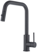 Atlantic keukenkraan Olivier zwart uittrekbaar
