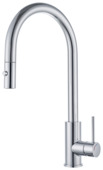 Atlantic keukenkraan Colin chroom uittrekbaar