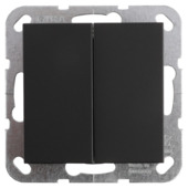 Gira E2 Inbouw Serieschakelaar Mat Zwart