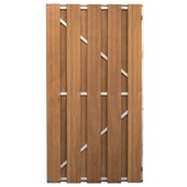 Poort Hardhout Recht op frame ca. 180x100 cm
