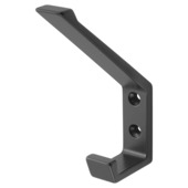 Hermeta hoed- en jashaak mat zwart – geschikt voor lattenwand – 1 stuk