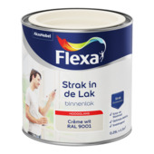Flexa Strak in de Lak binnenlak hoogglans RAL 9001 crème wit 250 ml