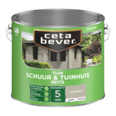 CetaBever Tuinbeits Schuur & Tuinhuis zijdeglans dekkend steengrijs 2,5 liter