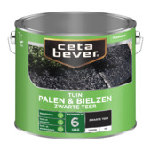 CetaBever zwarte teer Palen & Bielzen zijdeglans dekkend 2,5 liter