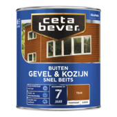 CetaBever Snelbeits Gevel & Kozijn zijdemat transparant teak 750 ml