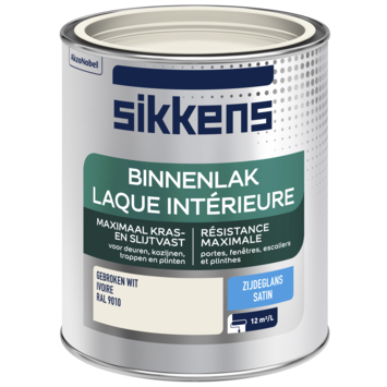 Sikkens binnenlak zijdeglans RAL 9010 gebroken wit 750 ml kopen? | Binnenlak | GAMMA