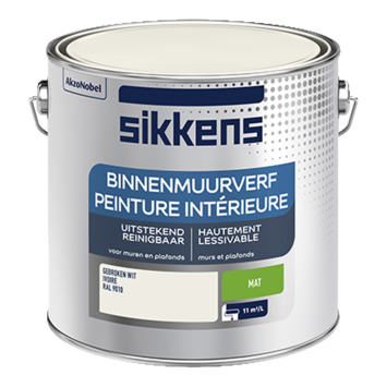 Sikkens muurverf ral 9010 gebroken wit 2,5L kopen? | RAL 9010 | GAMMA