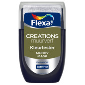Flexa Creations muurverf kleurtester mat muddy mask 30 ml