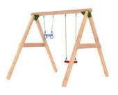 Speeltoestel Jungle Gym met dubbele schommel van douglashout