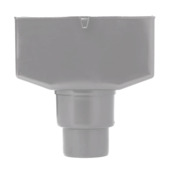 Martens vergaarbak + overloop grijs 80x100 mm