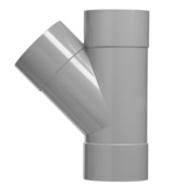Martens T-stuk 45° PVC grijs 3x lijmverbinding 40x40x40 mm