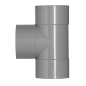Martens T-stuk PVC grijs 3x lijmverbinding 40 mm