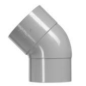 Martens bocht 45° PVC grijs 1x lijmverbinding 40x40 mm