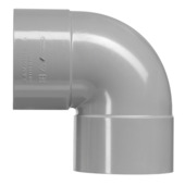 Martens bocht 90° PVC grijs 2x lijmverbinding 40x40 mm