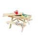 Picknicktafel hout 94x91x55 cm met zandbak