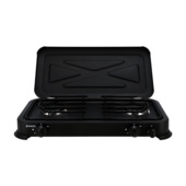 Mestic kooktoestel camping MGC-200 zwart metaal 2-pits