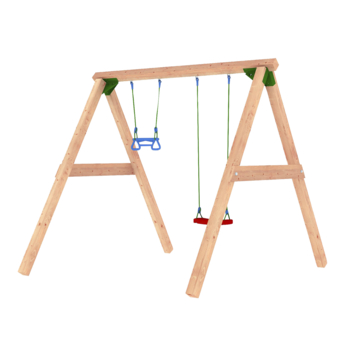 Speeltoestel Jungle Gym met dubbele schommel van douglashout kopen? | Speeltoestellen | GAMMA