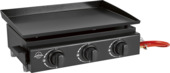 Jamestown Plancha gasbarbecue metaal zwart 56 x 38,5 cm