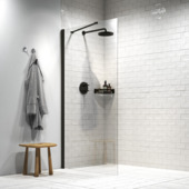 Sealskin Inloopdouche type A3 Hooked 90x200 cm Matzwart