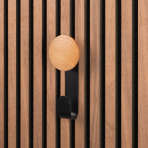 Lattenwand accessoire hanger licht eiken