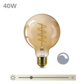 Philips LED globe E27 40 watt 2200K Amber dimbaar