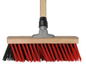 Straatbezem 30 cm met steel 140 cm