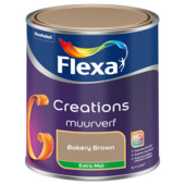 Flexa Creations muurverf bakery brown extra mat 1 liter