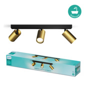 Philips Idris opbouwspot 3×5 W IP44 brons