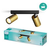 Philips Idris opbouwspot 2×5 W IP44 brons