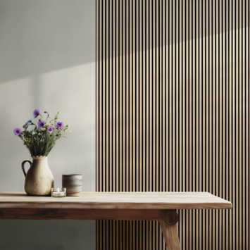 GAMMA | Lattenwand Melbourne 260x52cm licht eiken, dikte 9,7mm los