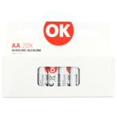 OK Batterij Alkaline AA 20 stuks