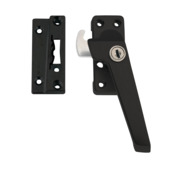 AXA raamsluiting met slot SKG 1-ster rechts zwart buitendraaiend