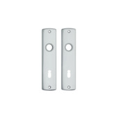 AXA langschild binnendeur aluminium kruk/sleutel 72 mm