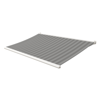 Knikarmscherm Calando streep grijs (kleurnr. T384) op maat