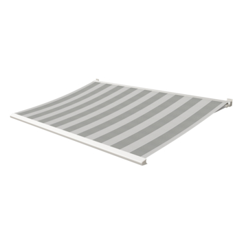 Knikarmscherm Calando streep grijs (kleurnr. T212) op maat