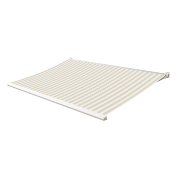 Knikarmscherm Calando streep bruin/wit (kleurnr. 8921) op maat